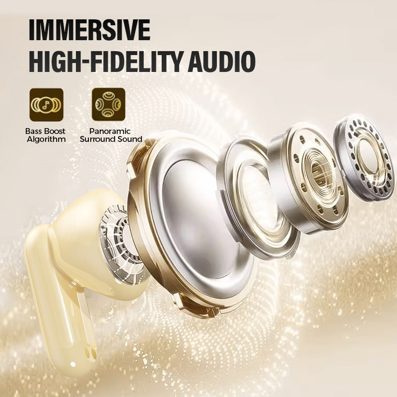 Auricolari Bluetooth wireless a doppia coppia con custodia di ricarica a LED