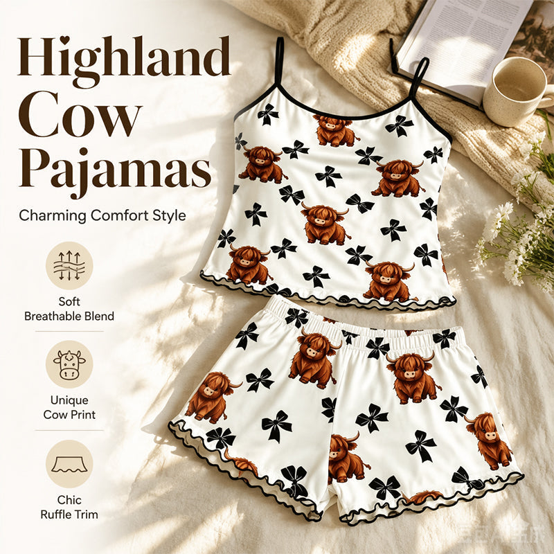 Conjunto de pijama de verano con camisola de tirantes finos