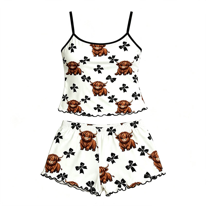 Conjunto de pijama de verano con camisola de tirantes finos