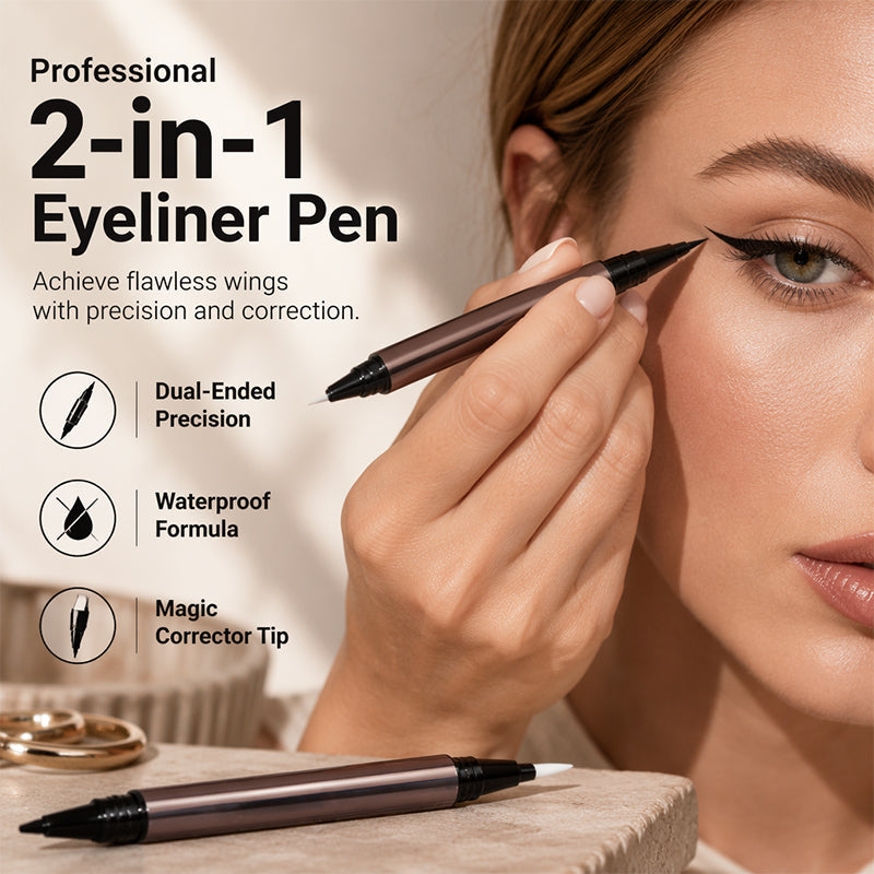 Waterproof, langhoudende vloeibare eyeliner