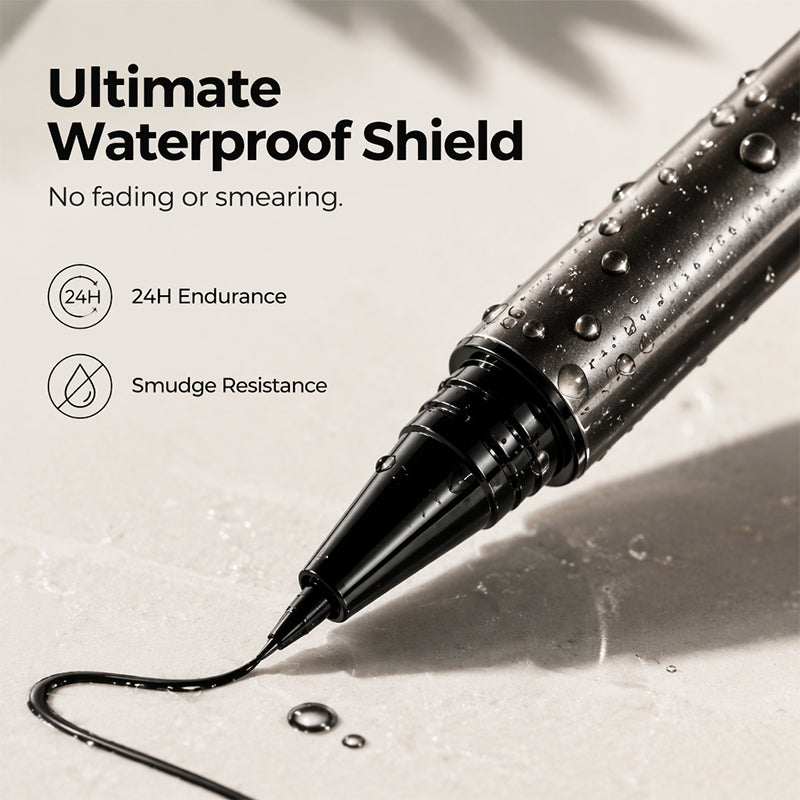 Waterproof, langhoudende vloeibare eyeliner