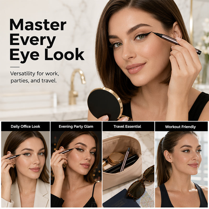 Waterproof, langhoudende vloeibare eyeliner