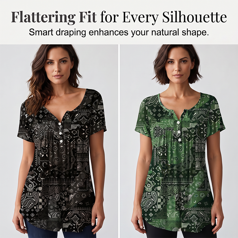 Women's Casual V-Neck Top