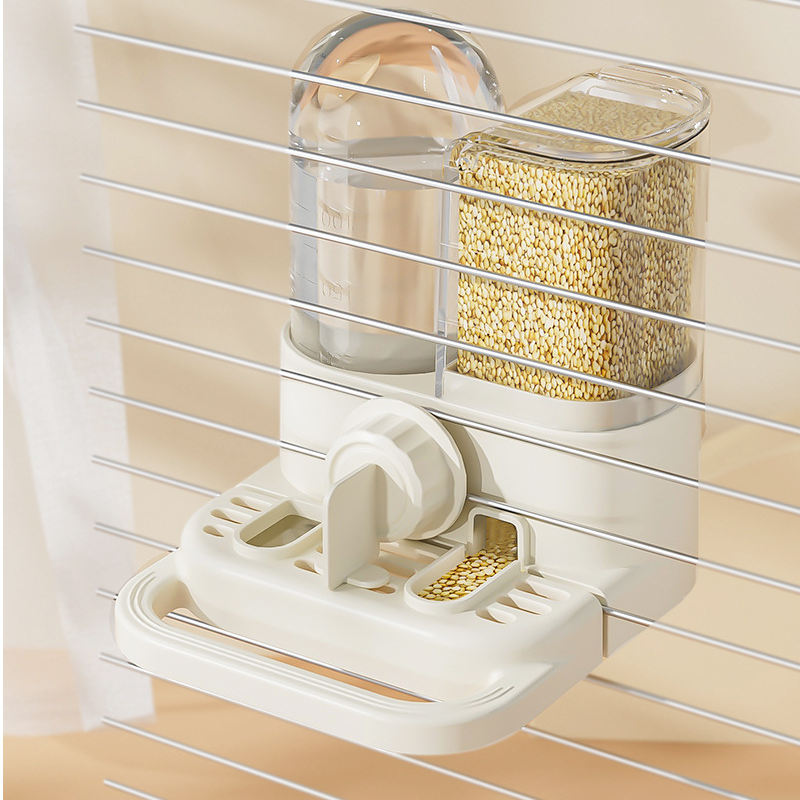Mangiatoia e abbeveratoio automatici 2-in-1 per gabbie