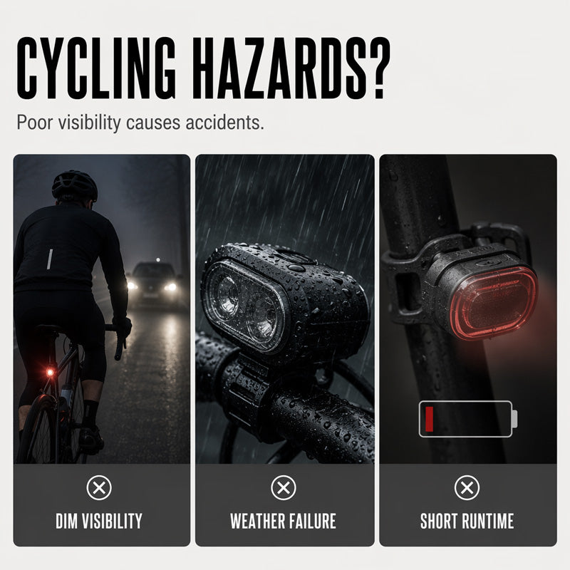 USB-oplaadbare fietslampenset