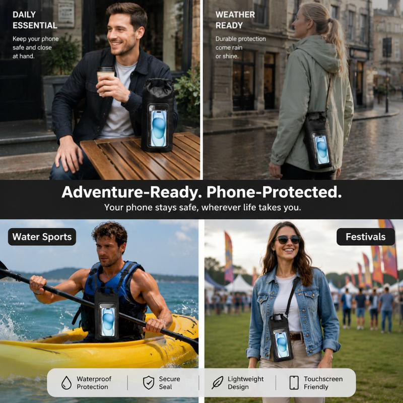 Waterdichte tas met touchscreen