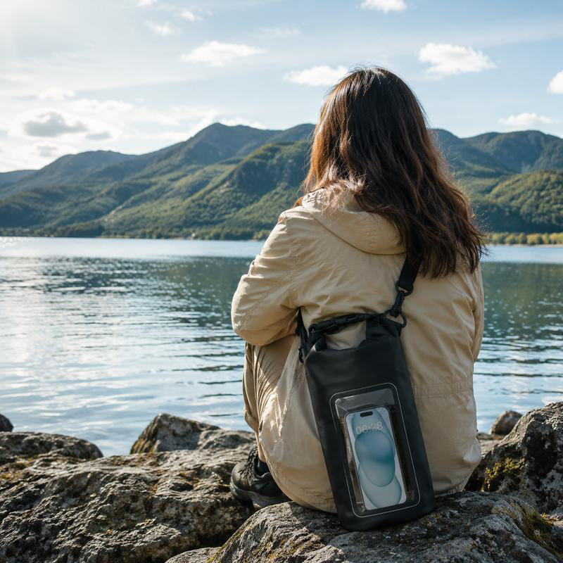 Waterdichte tas met touchscreen