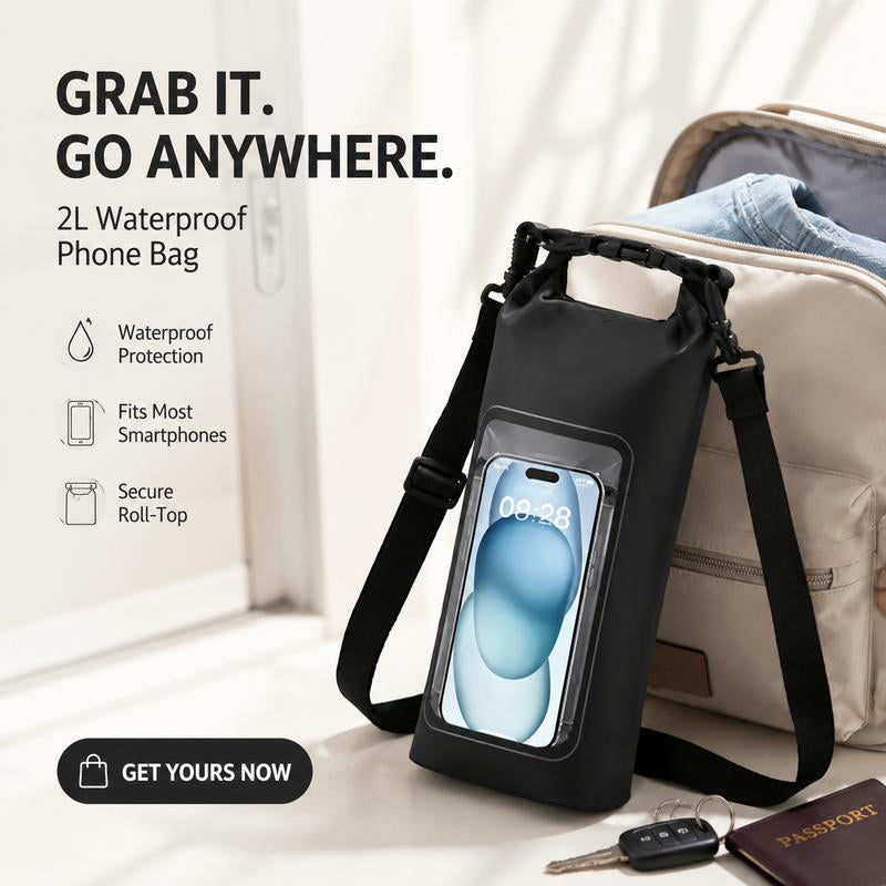 Waterdichte tas met touchscreen