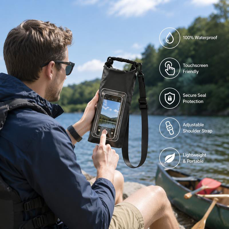 Waterdichte tas met touchscreen