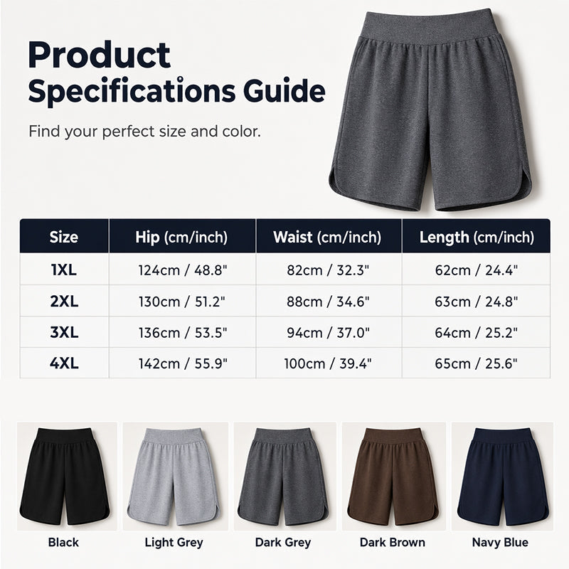 Short décontracté à jambes larges et longueur genoux pour femme