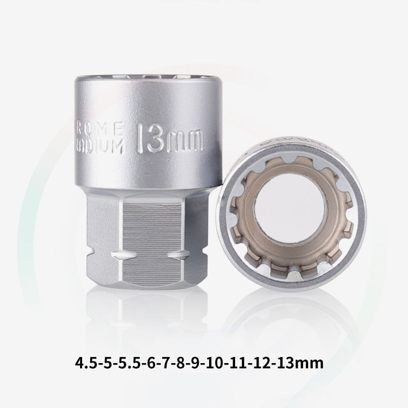 Kit di chiavi a bussola con cricchetto Core da 29 pezzi - acciaio al cromo-vanadio, 11 bussole e 10 inserti. Perfetto per riparazioni auto e fai da te