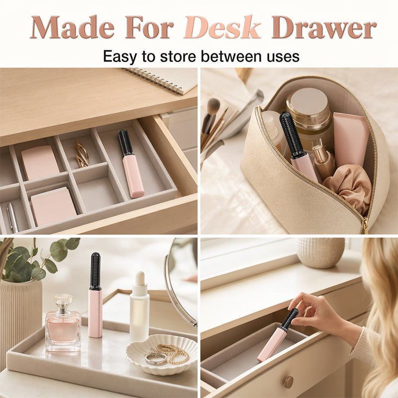 Draagbare draadloze mini-haarstyler met kam ¨C meer volume en een natuurlijk vollere look