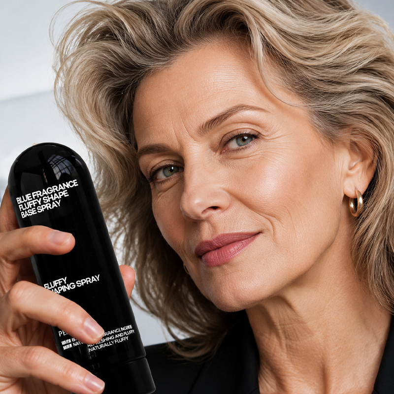 Gratis pluizig-haarstyling-spray, volumineuze haarspray met langdurige perzikgeur voor de hele dag