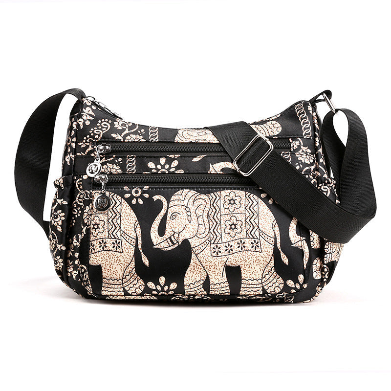 Borsa messenger da viaggio elegante da donna in nylon ¨C capiente, leggera ed elegante.