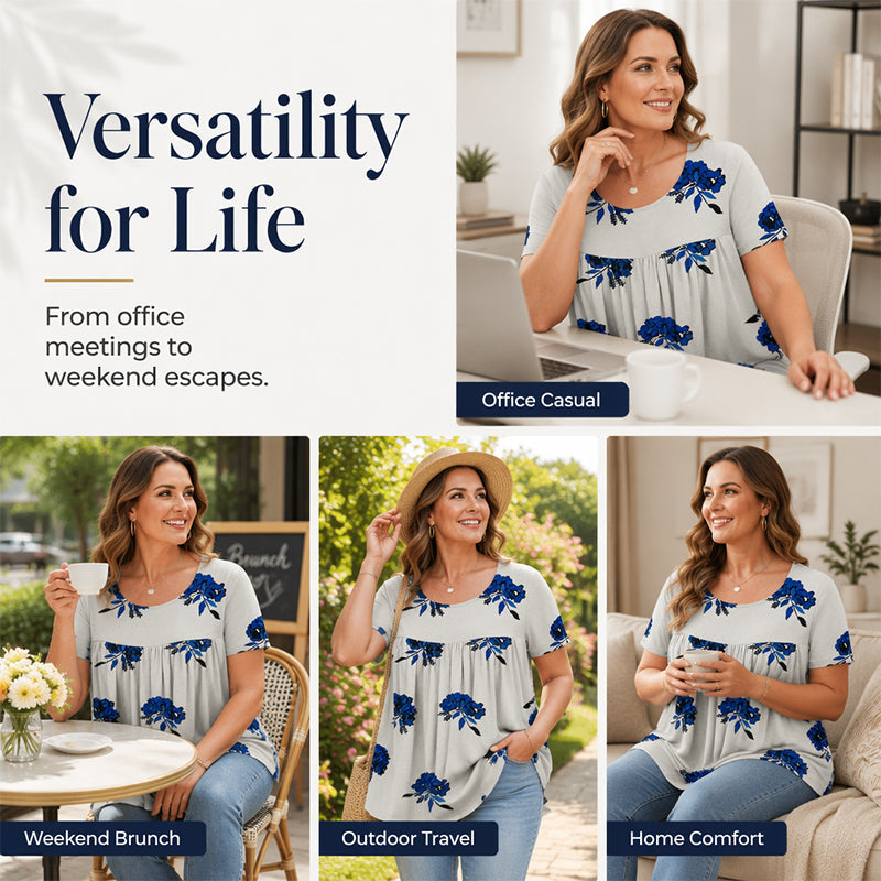 Flowy Floral Tunic Tee