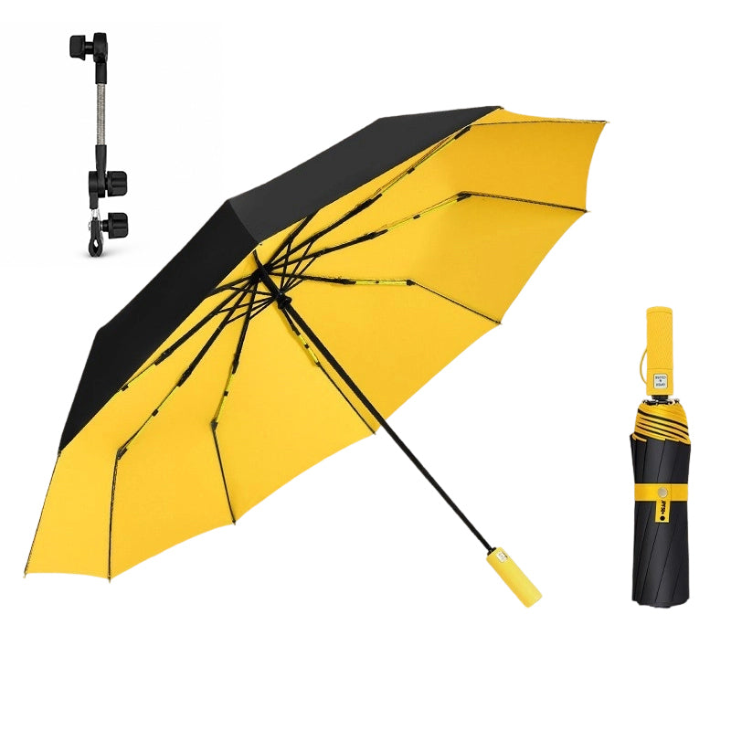 Grande ombrello automatico da sole e da pioggia ¨C telo extra-large da 125cm, resistente ai raggi UV e ad asciugatura rapida.