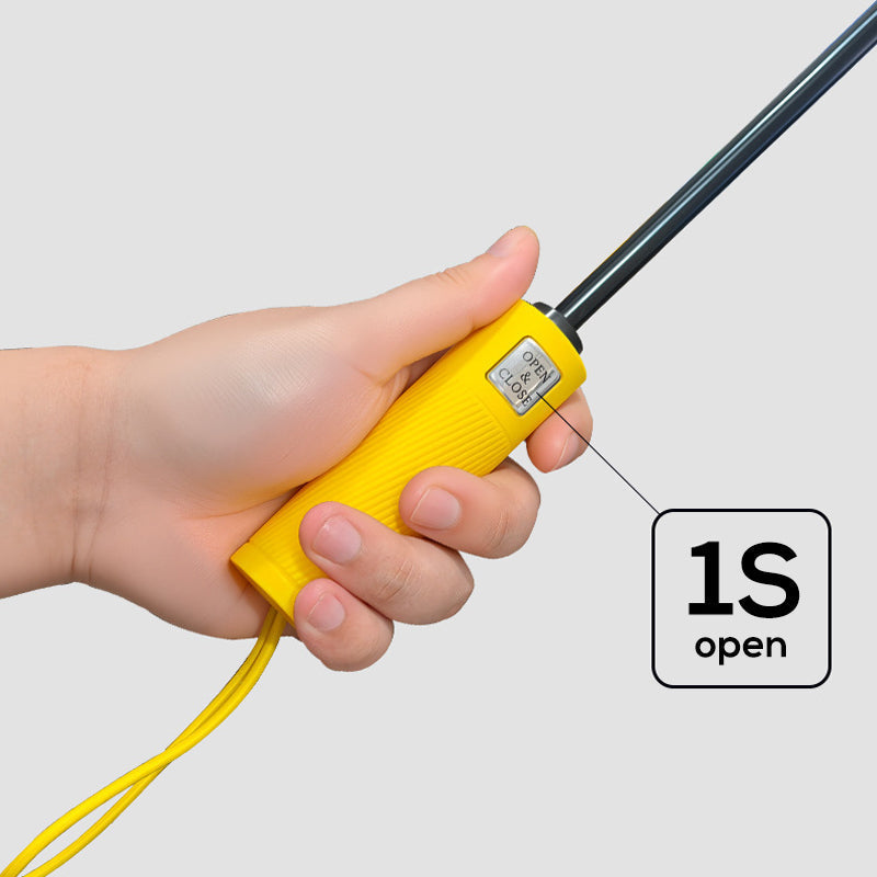 Grande ombrello automatico da sole e da pioggia ¨C telo extra-large da 125cm, resistente ai raggi UV e ad asciugatura rapida.