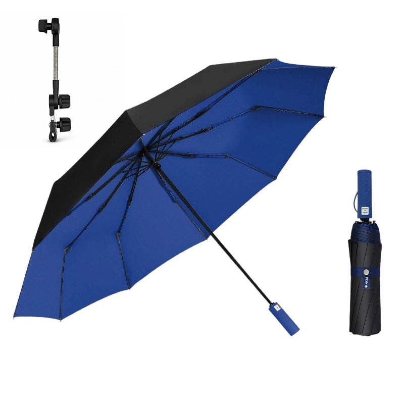 Grande ombrello automatico da sole e da pioggia ¨C telo extra-large da 125cm, resistente ai raggi UV e ad asciugatura rapida.