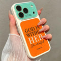 Stijlvol zacht telefoonhoesje met kleurvlakken