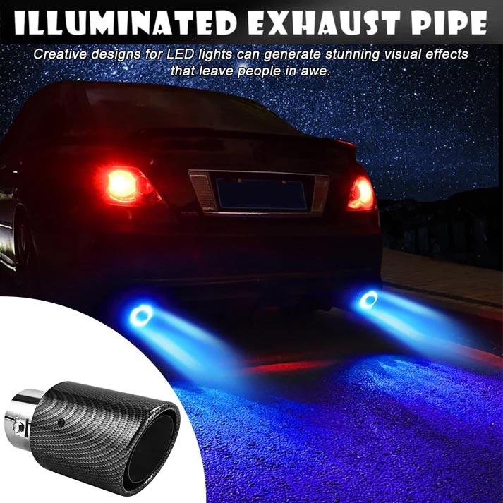 Universeel LED-uitlaatlampje voor de auto ¨C stijlvolle gloed achteraan voor elke rit