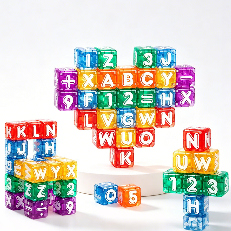 Magnetic Alphabet & Number Blocks ¨C 40-Piece Educational Building Set