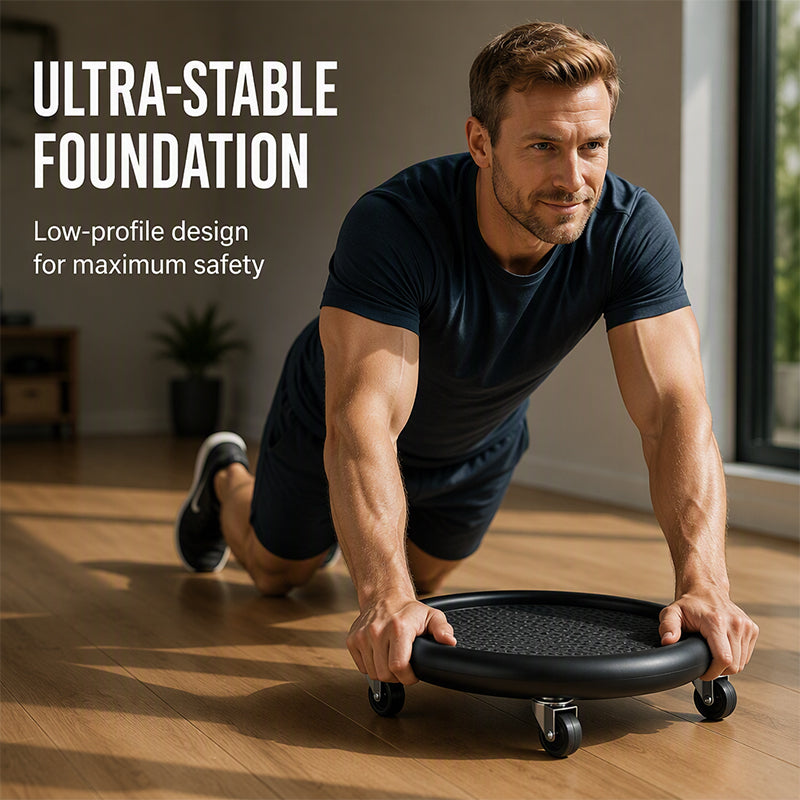 Roue abdominale avec tapis pour les genoux ¨C axée sur le fitness©\