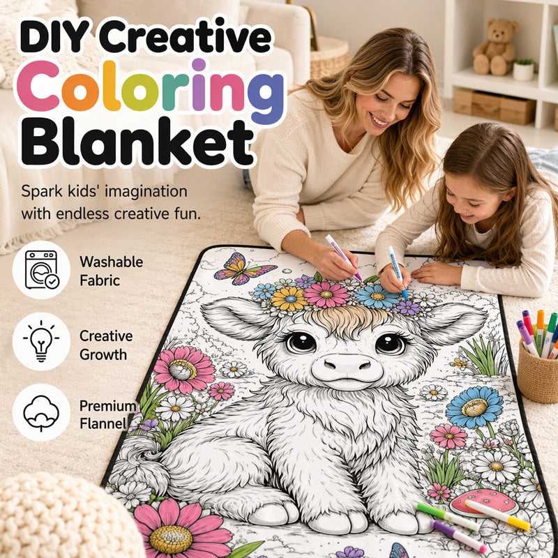 Manta para colorear DIY para niños