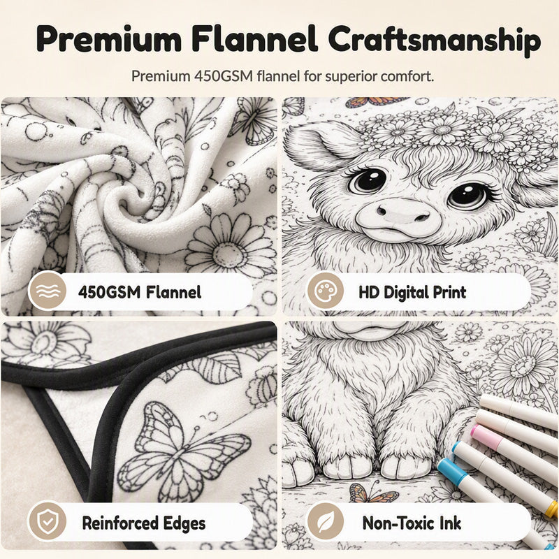 Manta para colorear DIY para niños
