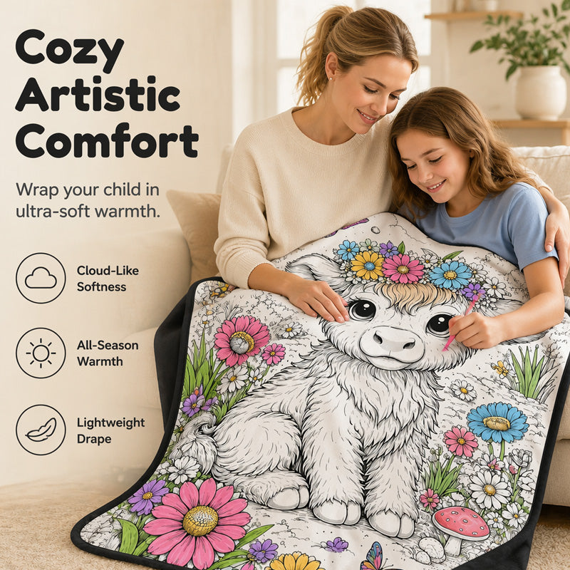 Manta para colorear DIY para niños