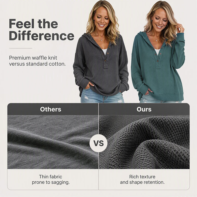 Women's Long Sleeve Casual Hoodie Top A Cosy Throw-On for Chilly Mornings & Laid-Back Days
