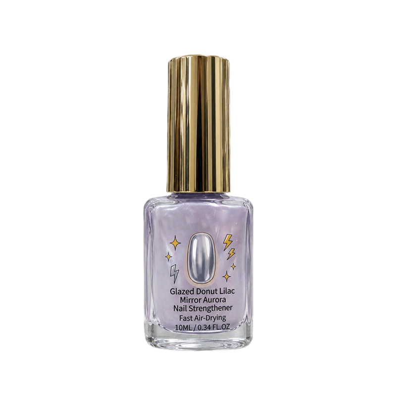 Gratis lila glanzende nagelverharder