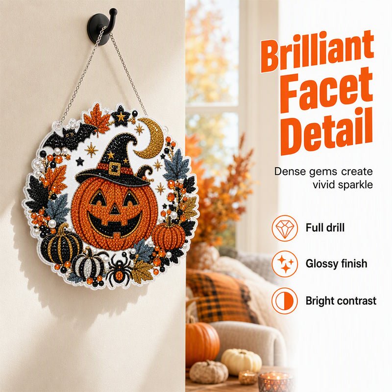 Kit per decorazione da appendere con arte diamantata a tema Halloween