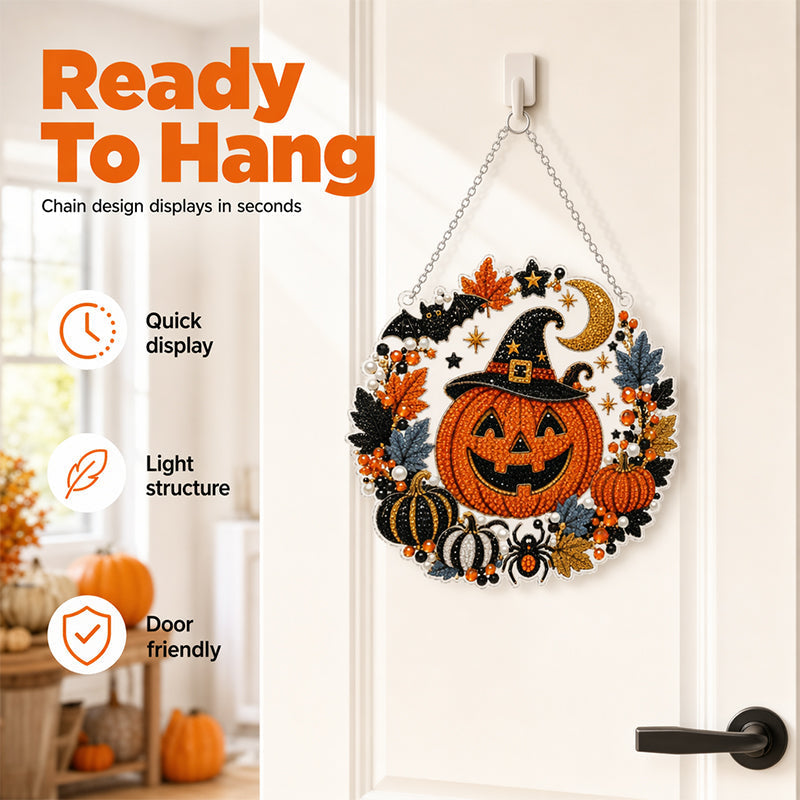 Kit per decorazione da appendere con arte diamantata a tema Halloween