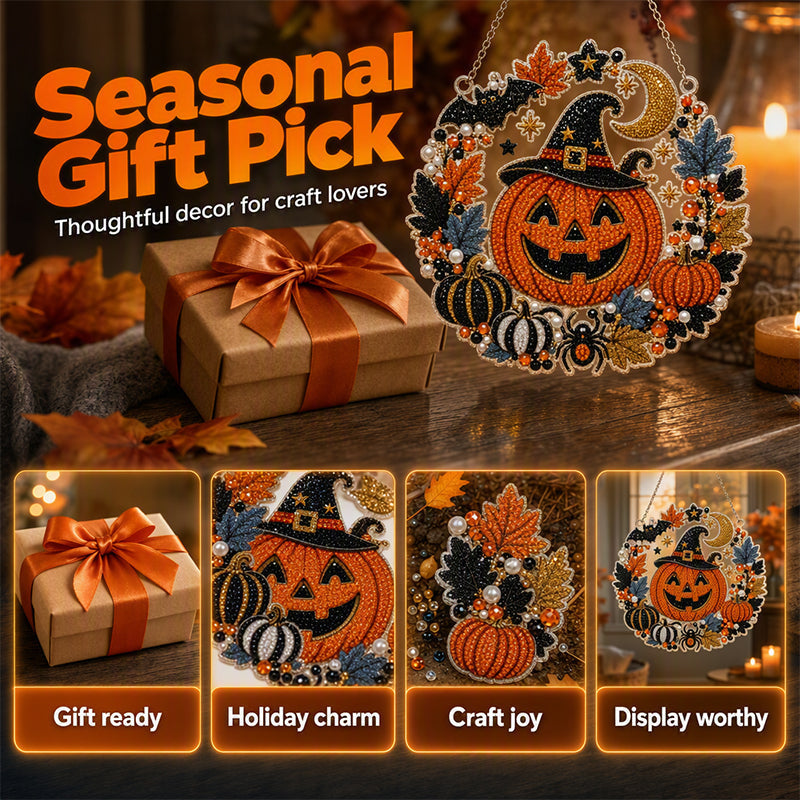 Kit per decorazione da appendere con arte diamantata a tema Halloween