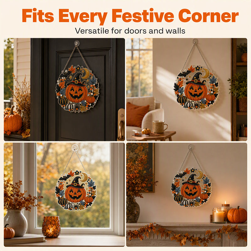 Kit per decorazione da appendere con arte diamantata a tema Halloween