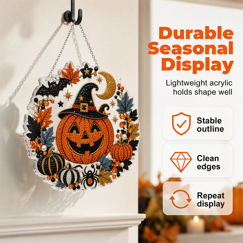 Kit per decorazione da appendere con arte diamantata a tema Halloween