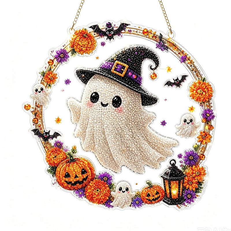 Kit de adornos colgantes de arte con diamantes para Halloween