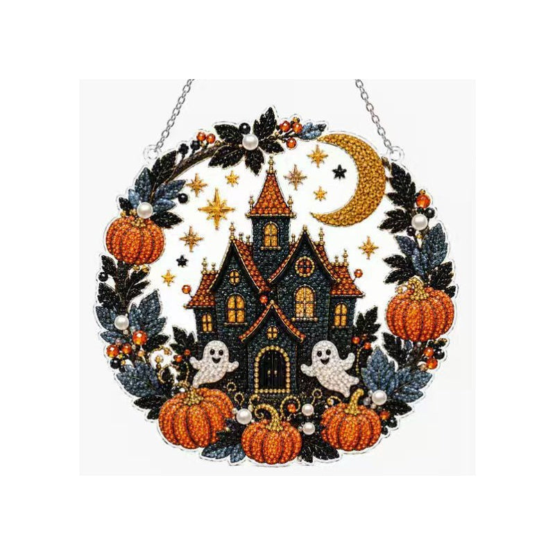 Kit de adornos colgantes de arte con diamantes para Halloween