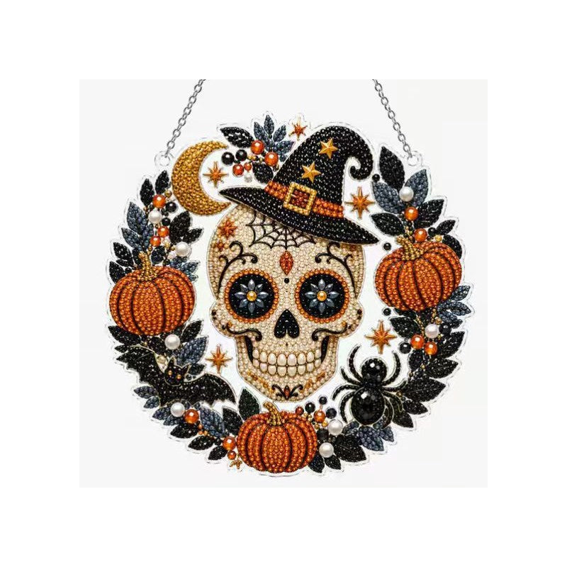 Kit de adornos colgantes de arte con diamantes para Halloween