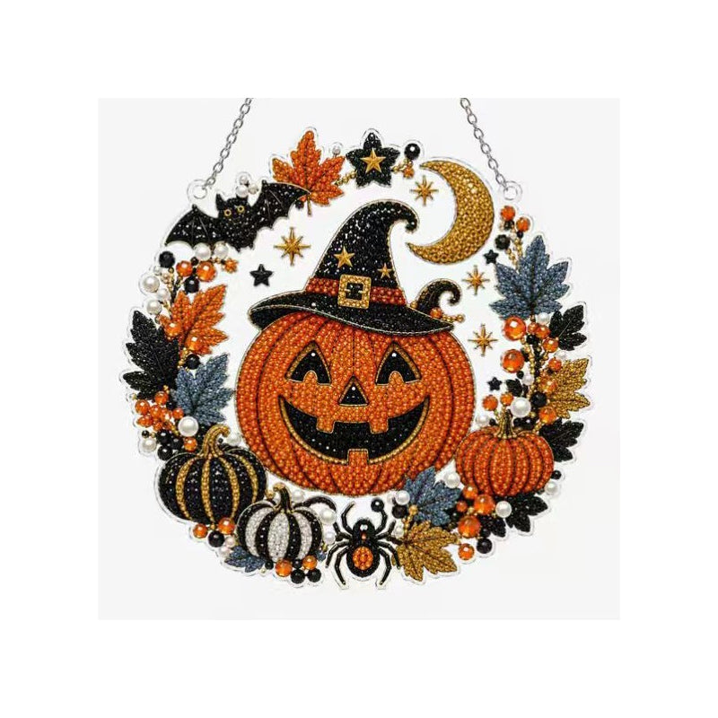 Kit de adornos colgantes de arte con diamantes para Halloween