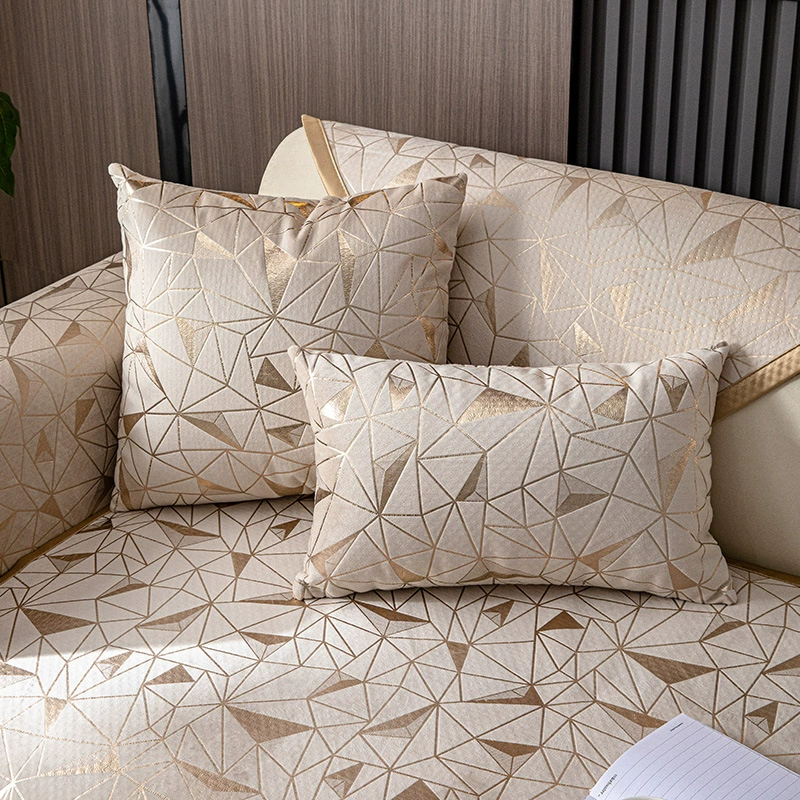 Housse de canapé antidérapante en chenille - Protection universelle pour meubles, toutes saisons