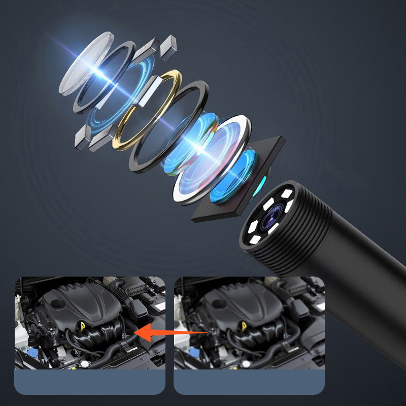 Videocamera endoscopica impermeabile con luce regolabile