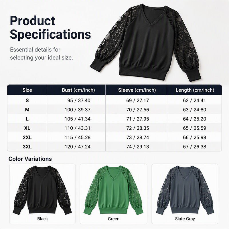 Pull en maille élégant à col en V pour femme