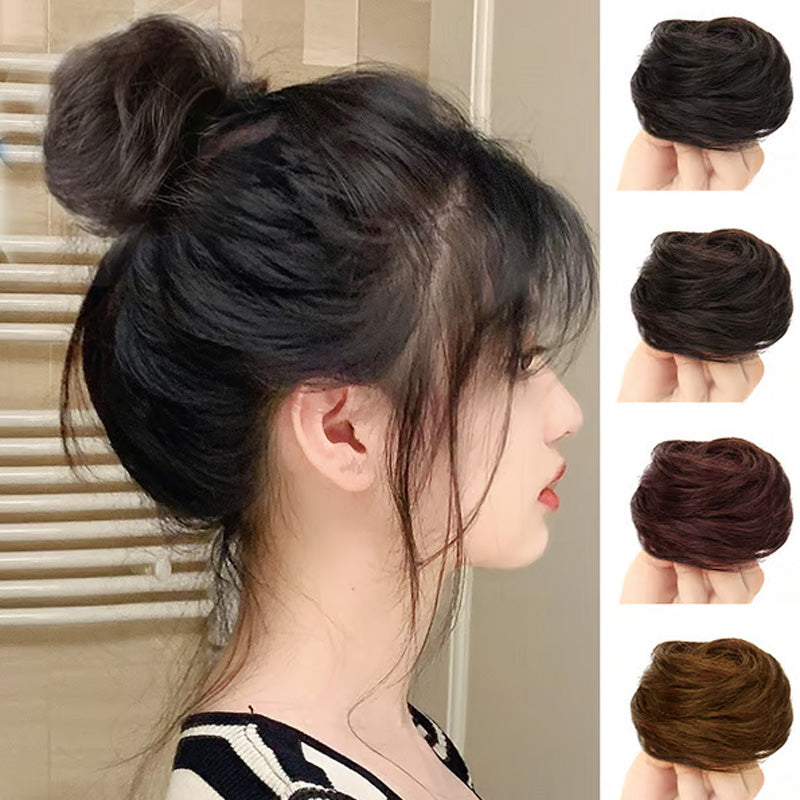 Gratis direct gekleurde haarknotextensie ¨C volumineuze haarscrunchie