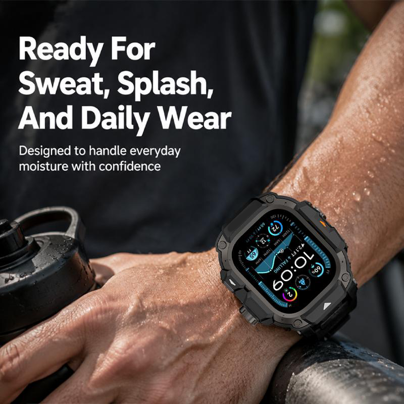 Funda protectora resistente con correa para smartwatch de 49 mm