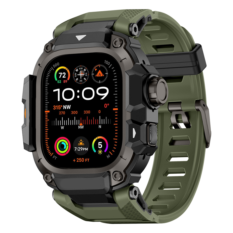 Rugged Protective Case with Strap for 49mm Smartwatch