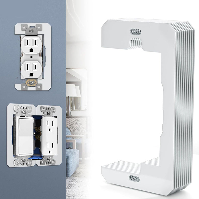 Metal Wall Plate Spacer For Uneven Electrical Outlet Boxes