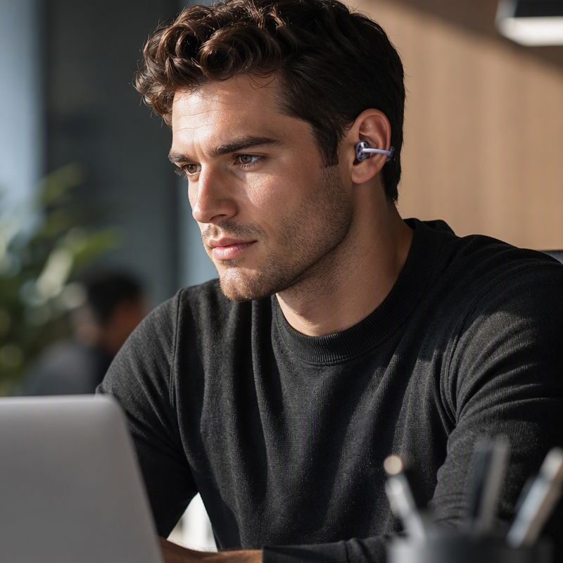 Écouteurs sans fil à clip à oreilles ouvertes