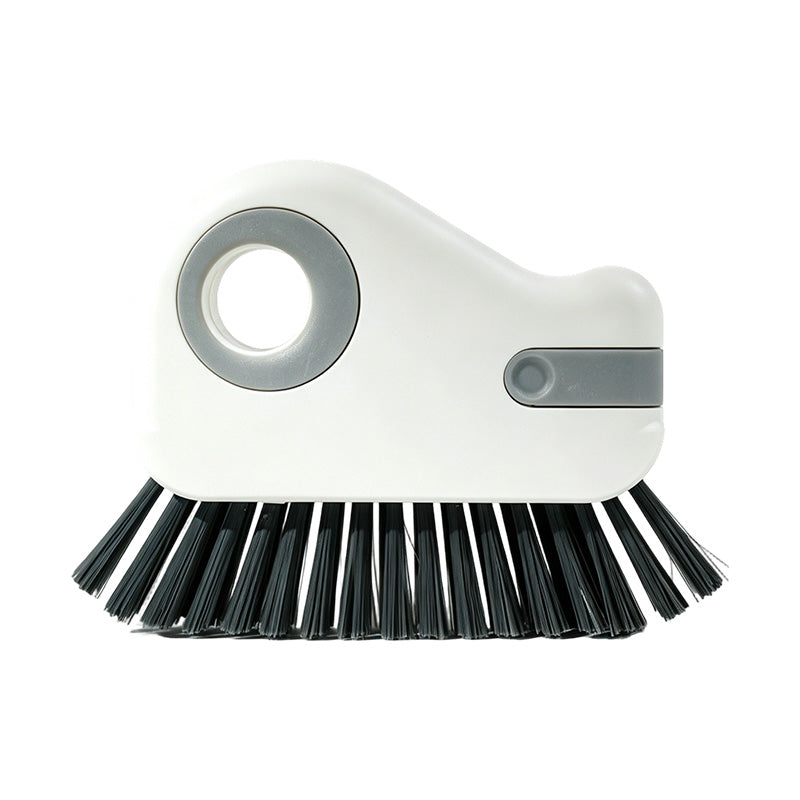 2-in-1 Window Groove Cleaning Brush with Built-in Scraper ¨C Narrow Crevice Tool with Hard Bristles