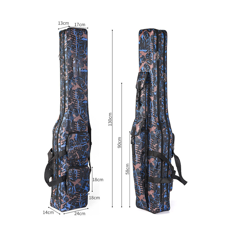 Bolsa de gran capacidad para cañas y equipo de pesca